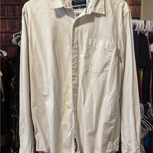 Denim & Flower White Polka Dot Shirt